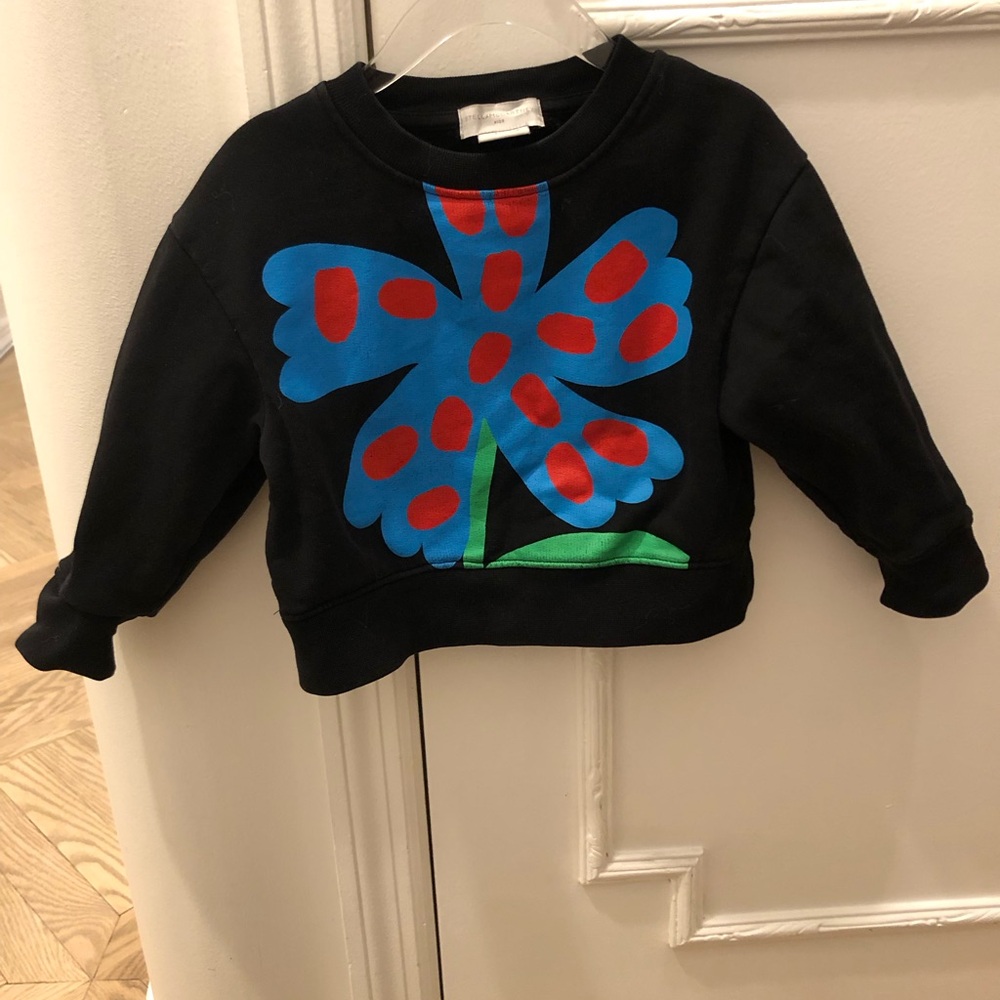 Stella McCartney Black and Red Casual Sweatshirt